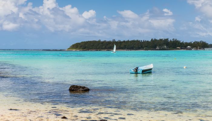 Blue Bay Marine Park in Mauritius, showcasing underwater marvels with vibrant coral reefs, diverse marine life, and crystal-clear waters