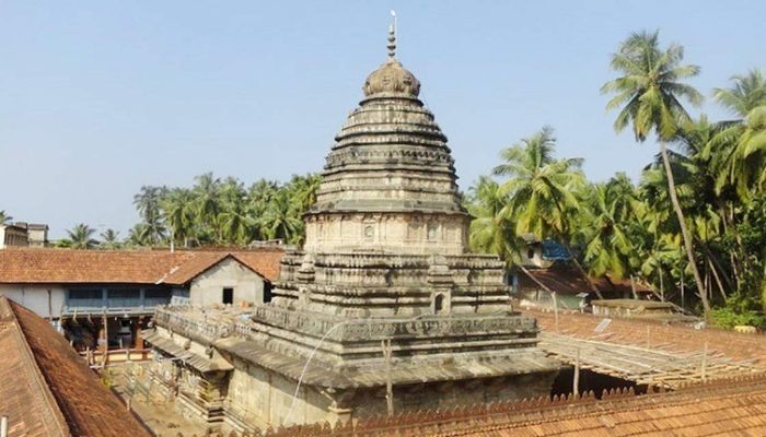 Mahabaleshwara Temple, a revered ancient Hindu shrine in Gokarna, Karnataka, known for its architectural splendor and spiritual significance