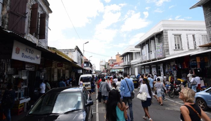 Mahebourg Market - Bustling flea market offering an array of vibrant stalls and lively atmosphere