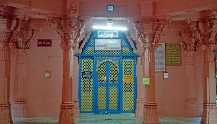 The Surya Narayan Temple in Vadodara, surrounded by lush greenery, dedicated to the Sun God.