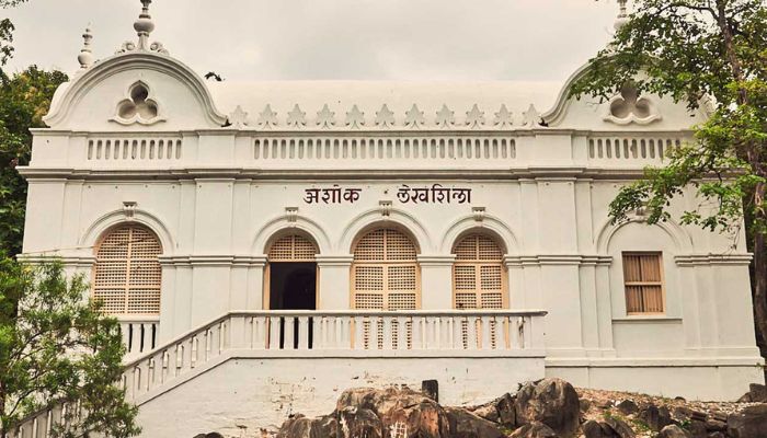 Historical building with Ashoka's inscriptions