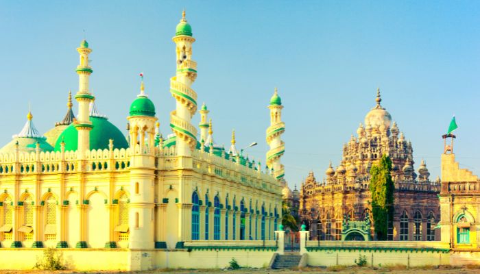 Jama Masjid with its distinct architectural design